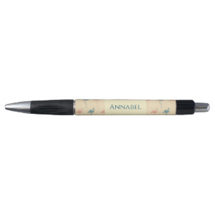 Personalized Art Deco inspired Flamingo Pen