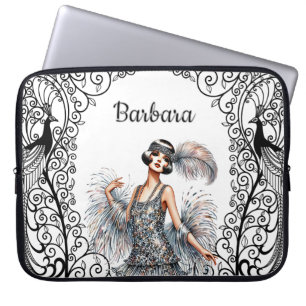 Personalized Art Deco Laptop Sleeve