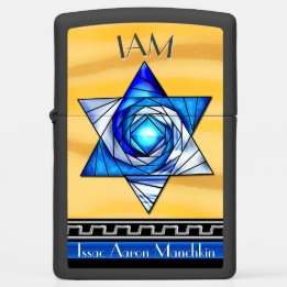 Personalized Art Deco Star of David