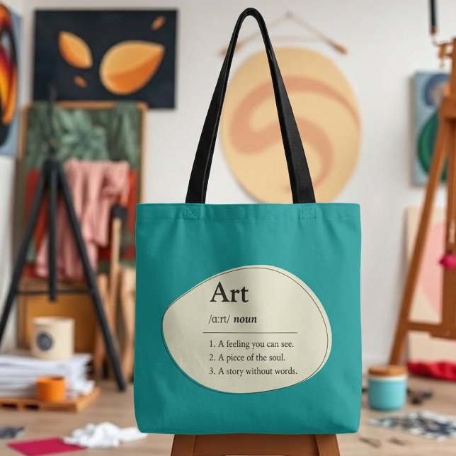 Personalized Art Definition Tote Bag (Fully customizable tote bag for art lovers)