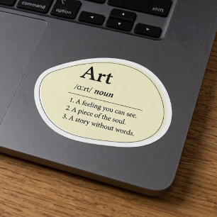 Personalized Art Dictionary Definition Sticker