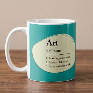 Personalized Art Dictionary Style Coffee Mug
