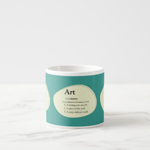 Personalized Art Dictionary Style Espresso Mug