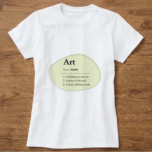 Personalized Art Dictionary Style T-Shirt (Fully customizable art dictionary definition t shirt)