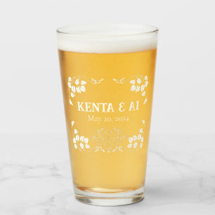 Personalized Art Nouveau  Glass