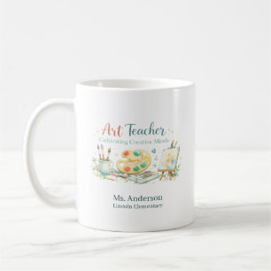 Personalized Art Teacher Cultivating Creative Mind Coffee Mug