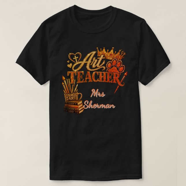 Personalized Art Teacher Shirt (Design Front)
