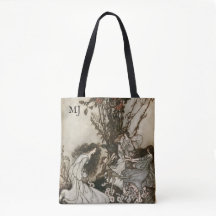 Personalized Arthur Rackham Fairies Fantasy Tote