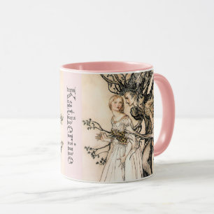 Personalized Arthur Rackham Old Woman in the Wood Mug