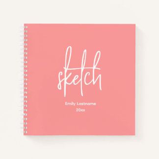 Personalized Artist Sketch Sketchbook Notebook
