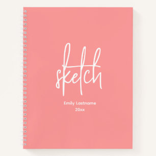 Personalized Artist Sketch Sketchbook Notebook