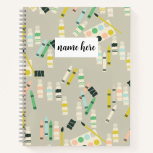 Personalized Artist Sketchbook Notebook