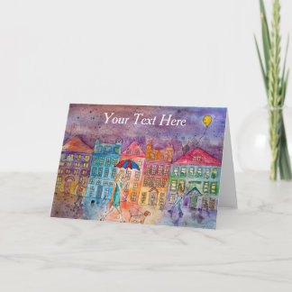 Personalized Artistic Greeting Card Your Text