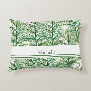 Personalized Artistic Hand-painted Tree Pattern Accent Pillow