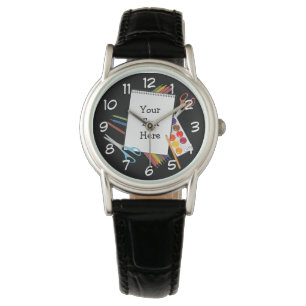 Personalized Artsy Craft Supplies Wrist Watch 2