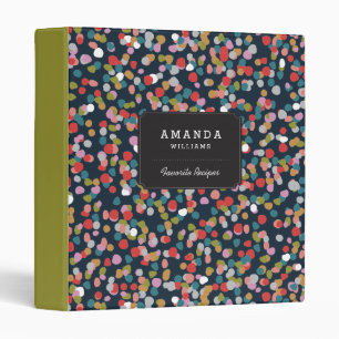 Personalized Ashley Dots Binder