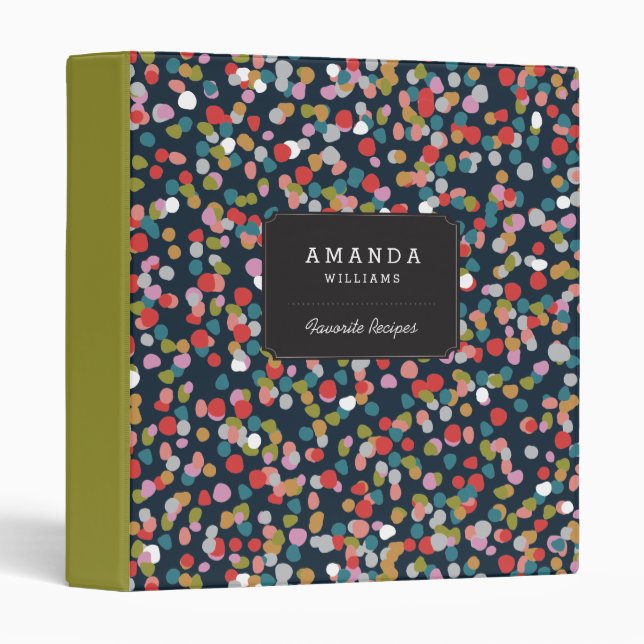 Personalized | Ashley Dots Binder (Front/Spine)