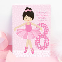 Personalized Asian Ballerina Birthday