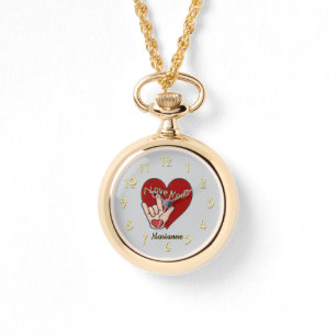 Personalized ASL I Love You Watch