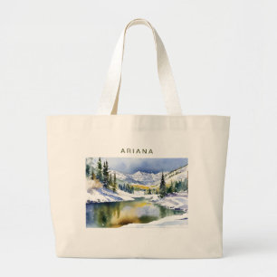 Personalized Aspen Colorado Watercolor Tote