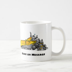 Personalized Asphalt Paver Mug, Construction Gift Coffee Mug