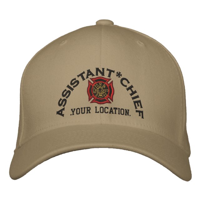 Personalized Assistant Chief Custom Cap Embroidery (Front)