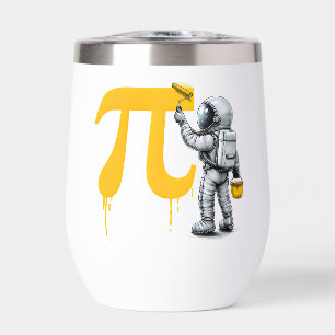 Personalized Astronaut Painting Pi Symbol Pi Day 