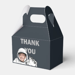 Personalized Astronaut Photo Birthday Favor Box