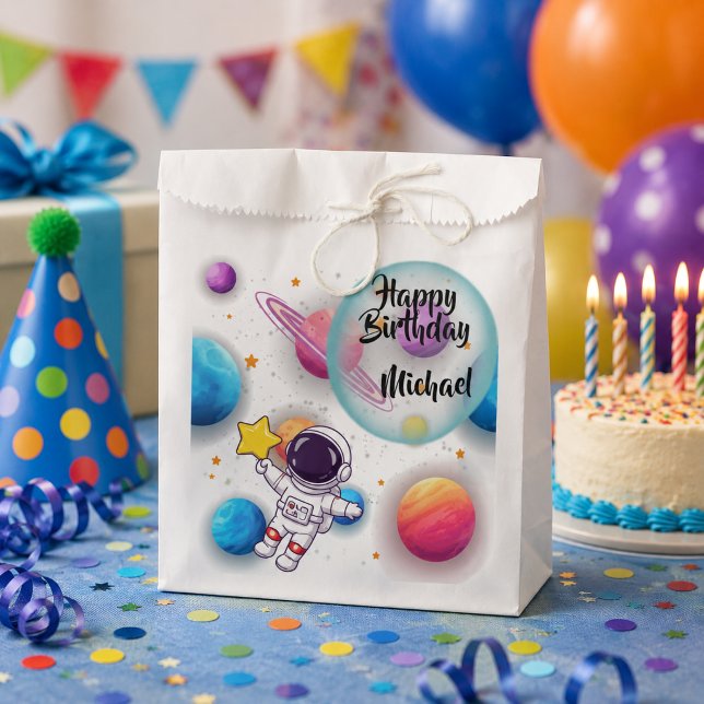 Personalized Astronaut & Planets Favour Bags (Creator Uploaded)