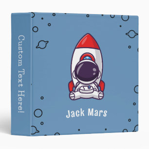 Personalized Astronaut Rocket Adventure Binder