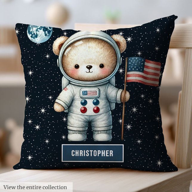 Personalized Astronaut Teddy Bear Pillow Baby Boy (Personalized Astronaut Teddy Bear Pillow Baby Boy)