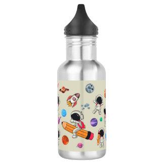Personalized Astronauts and Planets Back to School 532 Ml Water Bottle