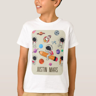 Personalized Astronauts and Planets Back to School T-Shirt