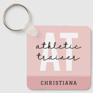 Personalized Athletic Trainer AT Keychain