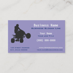 Personalized ATV Quad Off-Road & Powersports Business Card