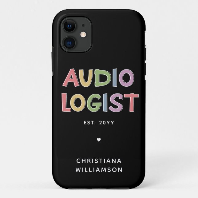Personalized Audiologist Audiology Graduation Gift Case-Mate iPhone Case (Back)