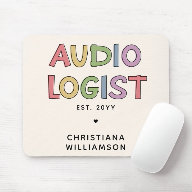 Personalized Audiologist Audiology Graduation Gift Mouse Pad (With Mouse)