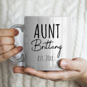 Personalized Aunt & Est. Year Coffee Mug