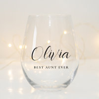 Personalized Aunt Script Monogram