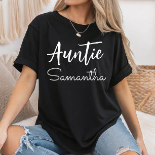 Personalized Auntie Name Christmas Gift For Aunt T-Shirt