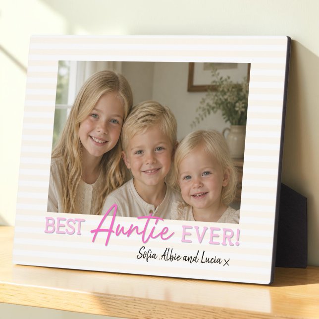 Personalized Auntie Photo Keepsake Plaque (Creator Uploaded)