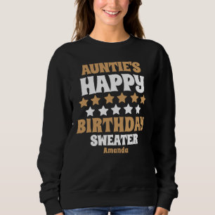 Personalized Auntie's Birthday Gift Sweatshirt
