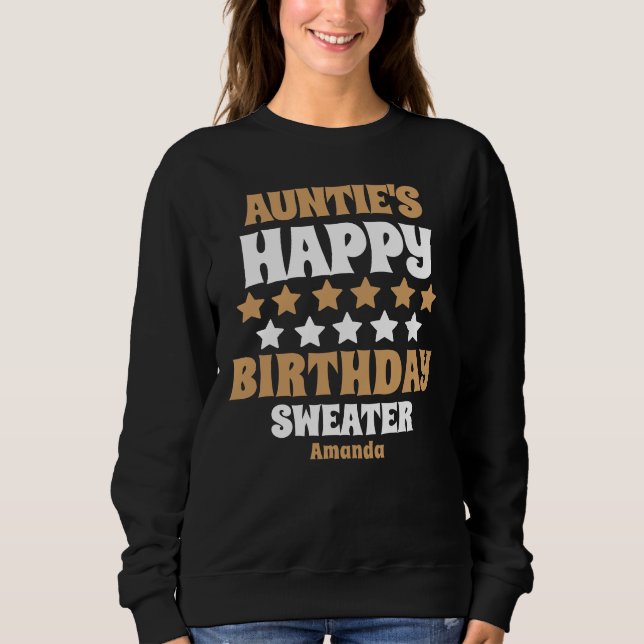 Personalized Auntie's Birthday Gift Sweatshirt (Front)
