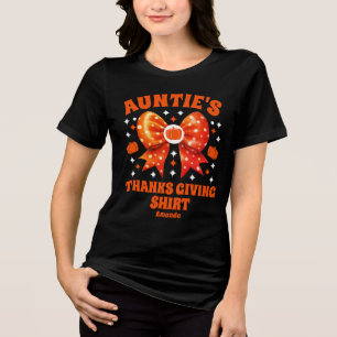 Personalized Auntie's Thanksgiving Shirt