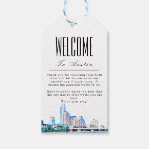Personalized Austin Texas Welcome Gift Tag