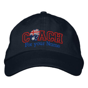 Personalized Australia Coach with your name Embroidered Hat