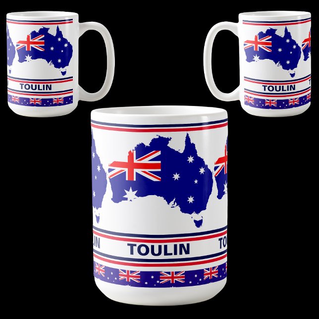 Personalized  Australia Flag  Coffee Mug (Creator Uploaded)