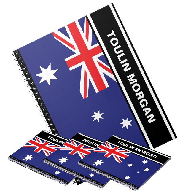 Personalized  Australia Flag  Notebook (Creator Uploaded)