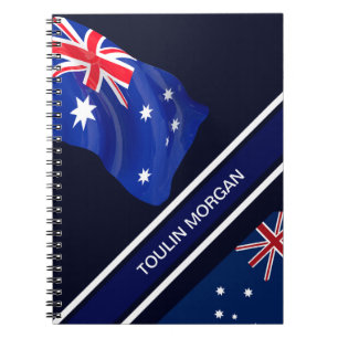 Personalized  Australia Flag  Notebook