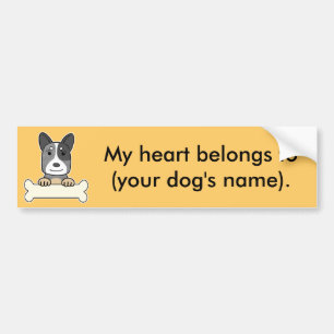 Personalized Australian Cattle Dog Bumper Sticker